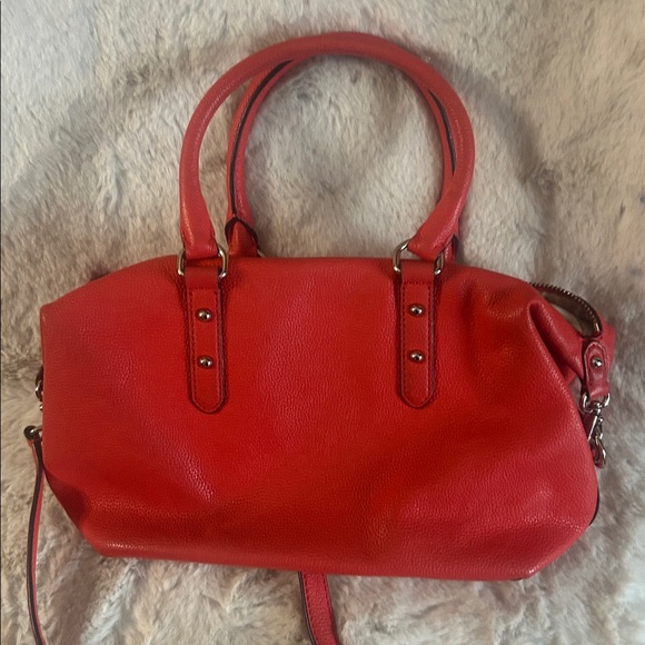 🎉Kate Spade Coral red leather crossbody bag🎉 - Picture 4 of 13